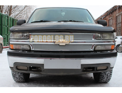 Защита радиатора Chevrolet Tahoe II 1999-2007 chrome PREMIUM