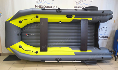 Моторная лодка Таймень NX 3800 НДНД PRO MAX фальшборт желтый/графит