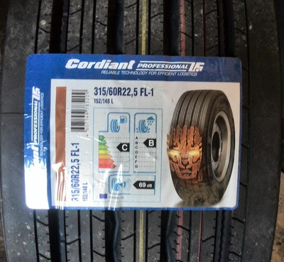 Шина 315/60R22.5 Cordiant PROFESSIONAL FL-1