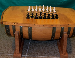 Бочка стол для игры в шахматы