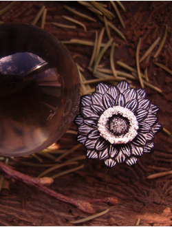 Комплект украшений-цветов "Ночная Снежинка"