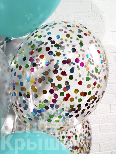 Сет "Бирюза" (10 шаров + 2 цифры)