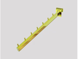 G-U646 Кронштейн на овал трубу наклонный 7 штырьков золото
