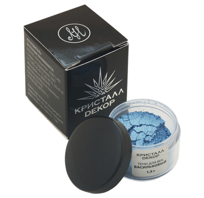 Тени для век "Васильковый", Кристалл Декор, 1,5 гр