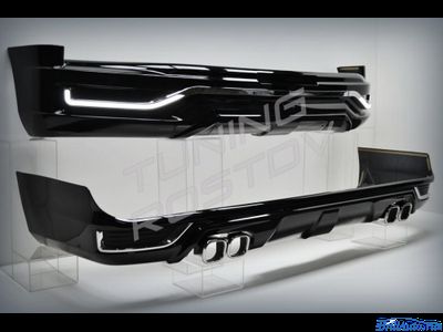 Бампер + губа MODELLISTA LED Toyota Land Cruiser 200 2007-2015 в стиле 2016+ с подсветкой