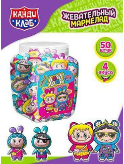 Жев. мармелад с кислой начинкой "ЛАБУ КЛАБ" асс. 10г*50шт*12 бн.