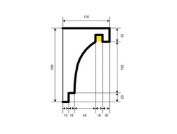 Фасадный карниз для подсветки KC301