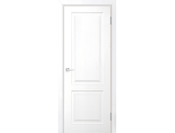Дверь Смальта Лайн 4 белая эмаль, классика