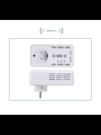 HomePlug AV 500 Мбит/с адаптер с поддержкой IP-TV, 2 порта RJ-45, розетка. 2 шт.