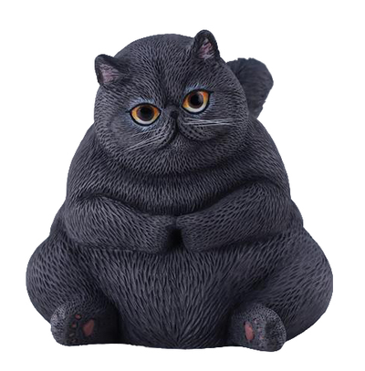 Очень толстый котик (серый) - Коллекционная фигурка 1/6 Pudgy Cat (JXK291E) - JXK