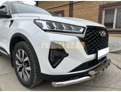 Защита переднего бампера G ПапаТюнинг d60/60 для Chery Tiggo 7 Pro Max 2022-2024