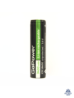 Аккумулятор GoPower Li-lON ICR18650 3400mAh PCB (с защитой)