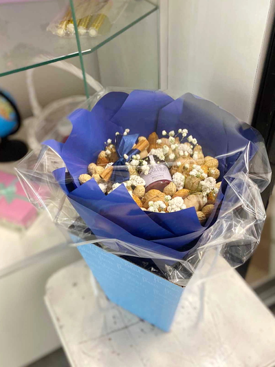 Букет "Первоклассника" (синее оформление)