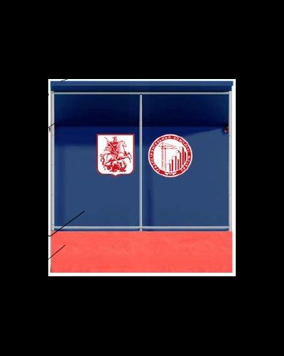 Тип 2.4 Защитно-охранное ограждение с пешеходной галереей