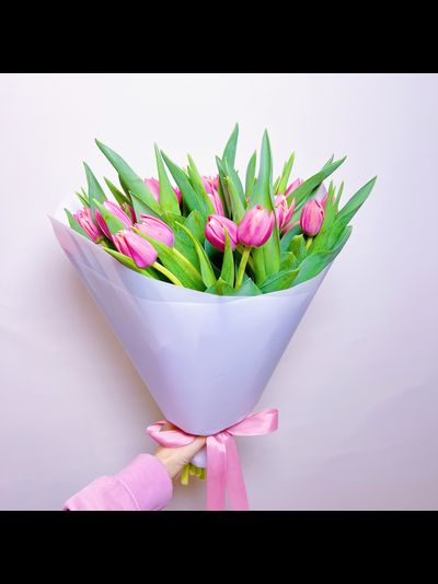 Букет пионовидных тюльпанов 25 шт Columbus