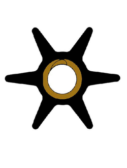 Импеллер посадка шпонка Ancor 2962 Ø89,3/22,2x32мм 6 лопастей для помпы охлаждения двигателя из чёрного неопрена