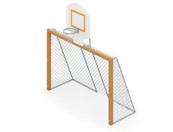 2113 Ворота для мини футбола с баскет. кольцом