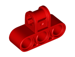 Technic, Axle and Pin Connector Perpendicular Triple, Red (63869 / 6334502 / 6362998)