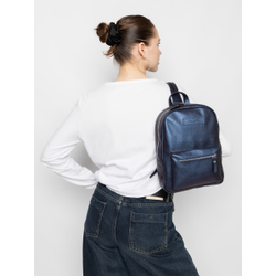 Женский кожаный рюкзак Anzolla Premium indigo (арт. 
3040-56)