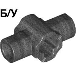 ! Б/У - Technic, Axle Connector Hub with Two Bar Holders Perpendicular Lightsaber Hilt, Pearl Dark Gray (24122 / 6135325) - Б/У