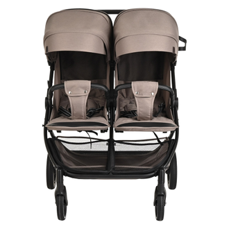 Коляска прогулочная для двойни Pituso Duocity Cappuccino / Капучино