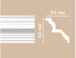 Потолочный плинтус из полиуретана с гладким профилем DECOMASTER (Декомастер) - DP 377