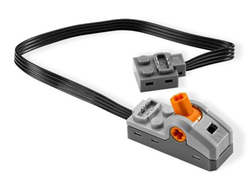 Electric Pole Reverser / Polarity Switch with Black Lead, Power Functions, Light Bluish Gray (bb0339c01 / 4523462 / 4654822)