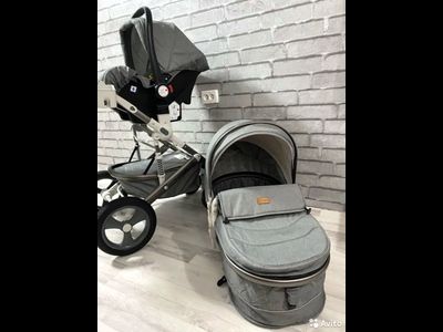 Детская коляска 3 в 1 Luxmom 518 Серый