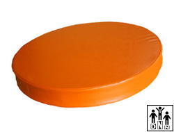 Мат спортивный круглый оранжевый