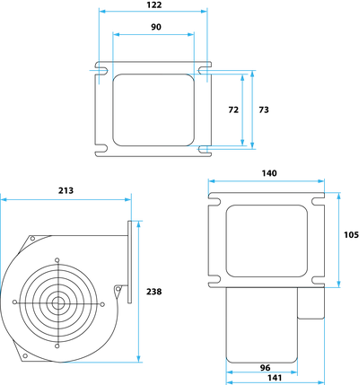 Вентилятор для котла М+М WPA-140