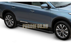 Пороги Start Black для GAC GS8 2019-2021