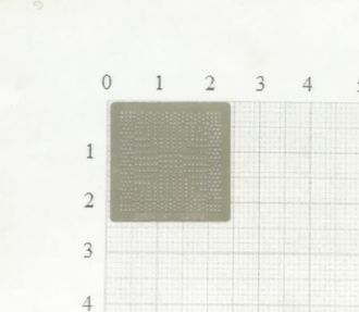 Трафарет BGA для реболлинга чипов компьютера ATI RS485M 0,5мм