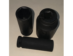 Головка ударная глубокая 17 мм 6-гр. 1/2"DR CrV, Б9720917