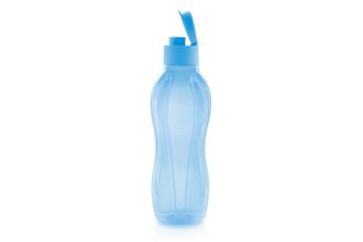 Эко-бутылка с клапаном (750 мл) в голубом цвете