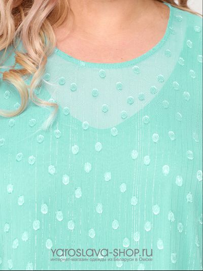 Нарядное шифоновое платье нежно-зеленого цвета