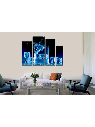 Модульная картина "Кубики освежающего льда"