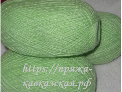 Кавказская пряжа в одну ниточку Состав: Акрил 100% салат