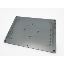 Пластина универсальная для установки фрезера в стол 350*250 мм. с гравировкой линеек