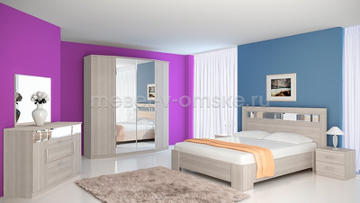 тумба прикроватная "роксана" в интерьере современной спальни в благородной расцветке ясень светлый