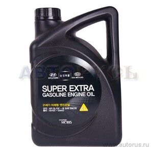 Масло HYUNDAI/KIA Super Extra Gasoline 5W30 полусинтетическое 4 л 05100-00410 купить в Туле
