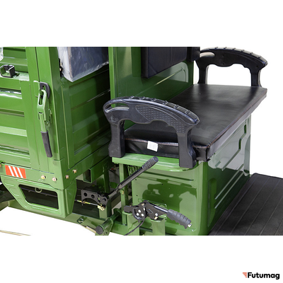 Грузовой электротрицикл Rutrike D4 NEXT КАБИНА 1800 60V1200W зеленый