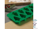 Форма силиконовая для выпечки Доляна «Ёлочка», 32,5×11,5 см, 12 ячеек, цвет зелёный