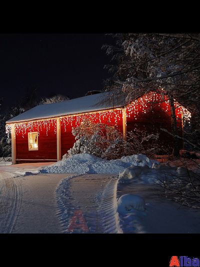 Бахрома 3*0.6 м БЕЛЫЙ ХОЛОДНЫЙ, постоянное свечение IP 65, резина