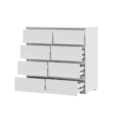 Хелен КМ 04 Комод 8 ящиков 1000х958х465 белый