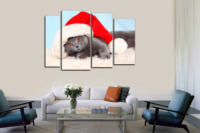 Модульная картина "Милый котик"