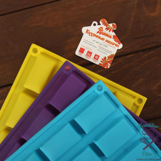 Форма для шоколада Доляна «Слитки», 29,5×17,5 см, 20 ячеек (5×2,8 см), цвет МИКС