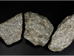 Кварц-слюдяной сланец в ассортименте, Россия, Северный Кавказ, КЧР, река Малый Блыб (70-90 мм, 150-180 г) №29791