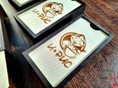 Счетница для кафе с гравировкой