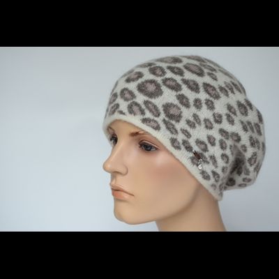 Берет Vizio Италия 1027 B белый с розовым