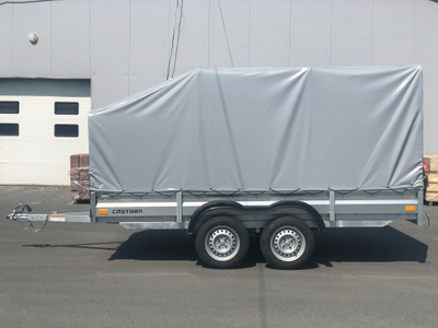 Прицеп «Спутник» (3420х2000х330) двухосный, оцинкованная рама, с силовым подрамником